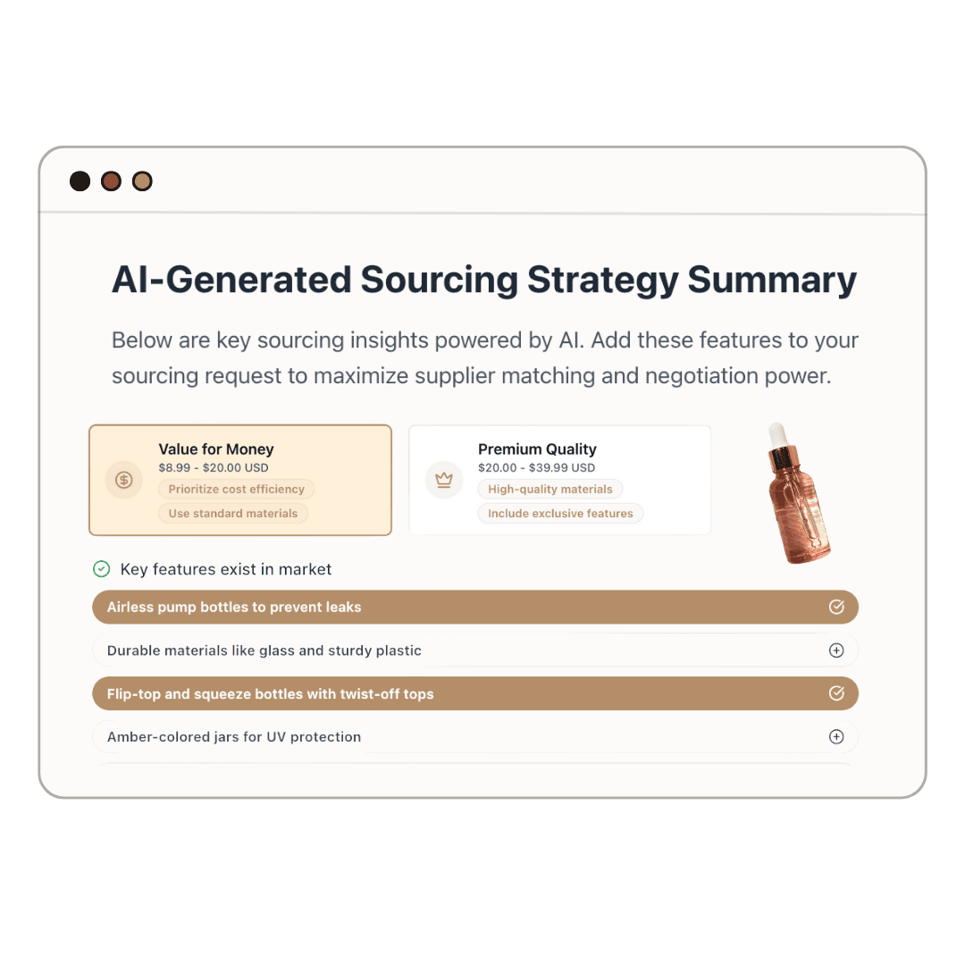 AI-Generated Sourcing Strategy Summary