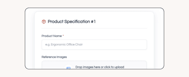 Submit product requirements