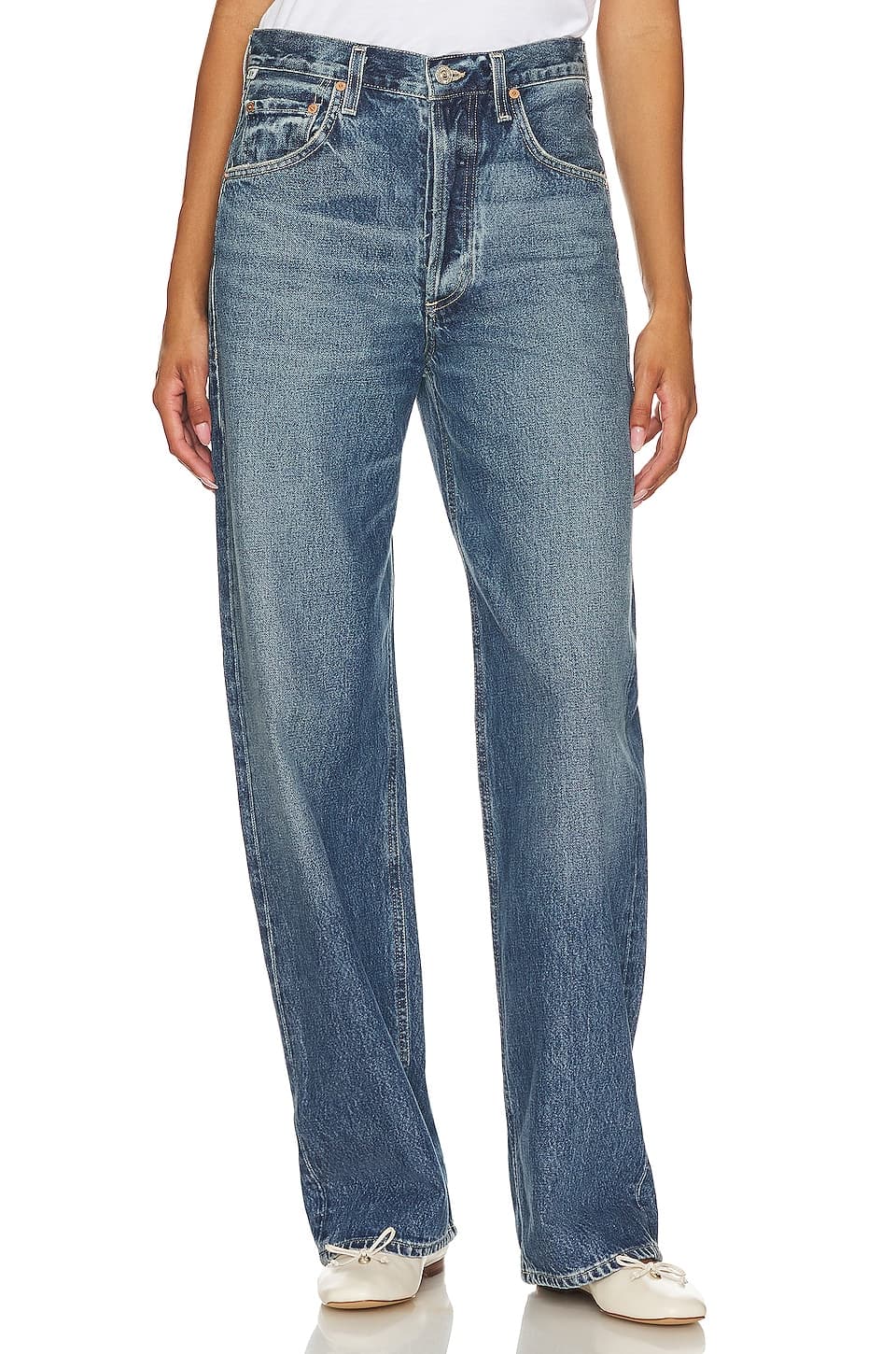 Ayla Baggy Mid-Rise Wide-Leg Jeans
