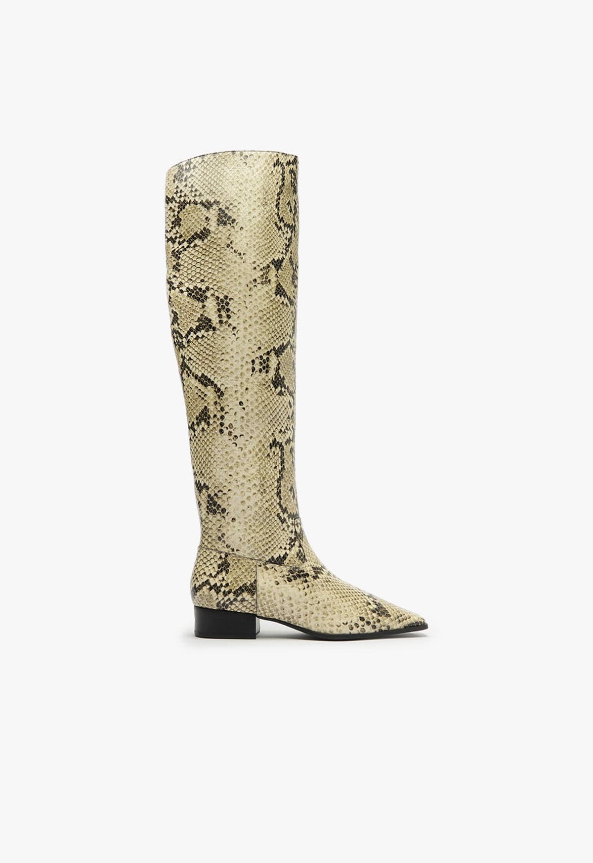 Helena Over-The-Knee-Boot in snakeskin