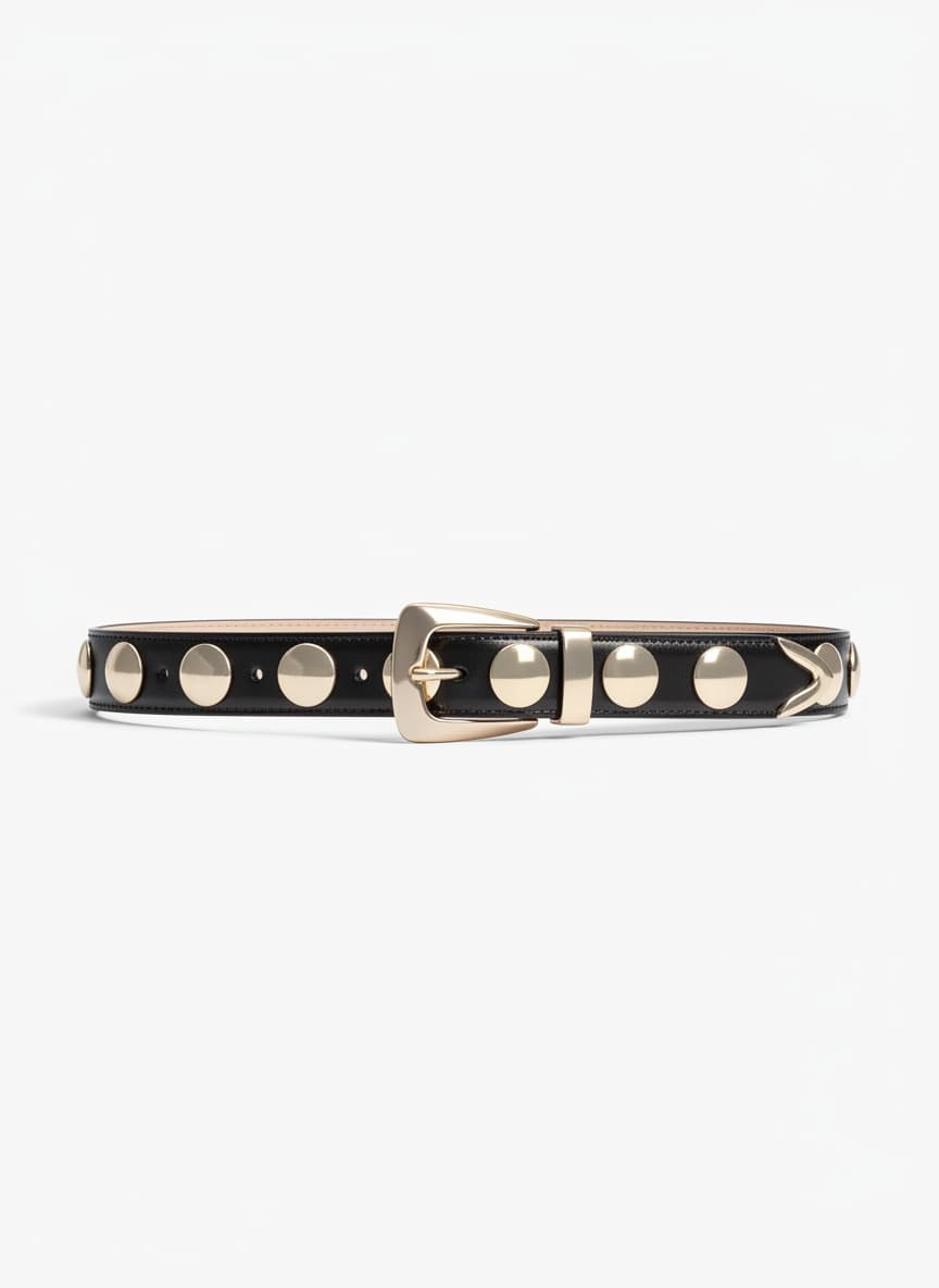 The Benny Studded Leather Belt
