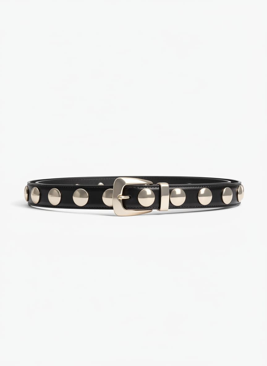 The Benny Studded Leather Belt
