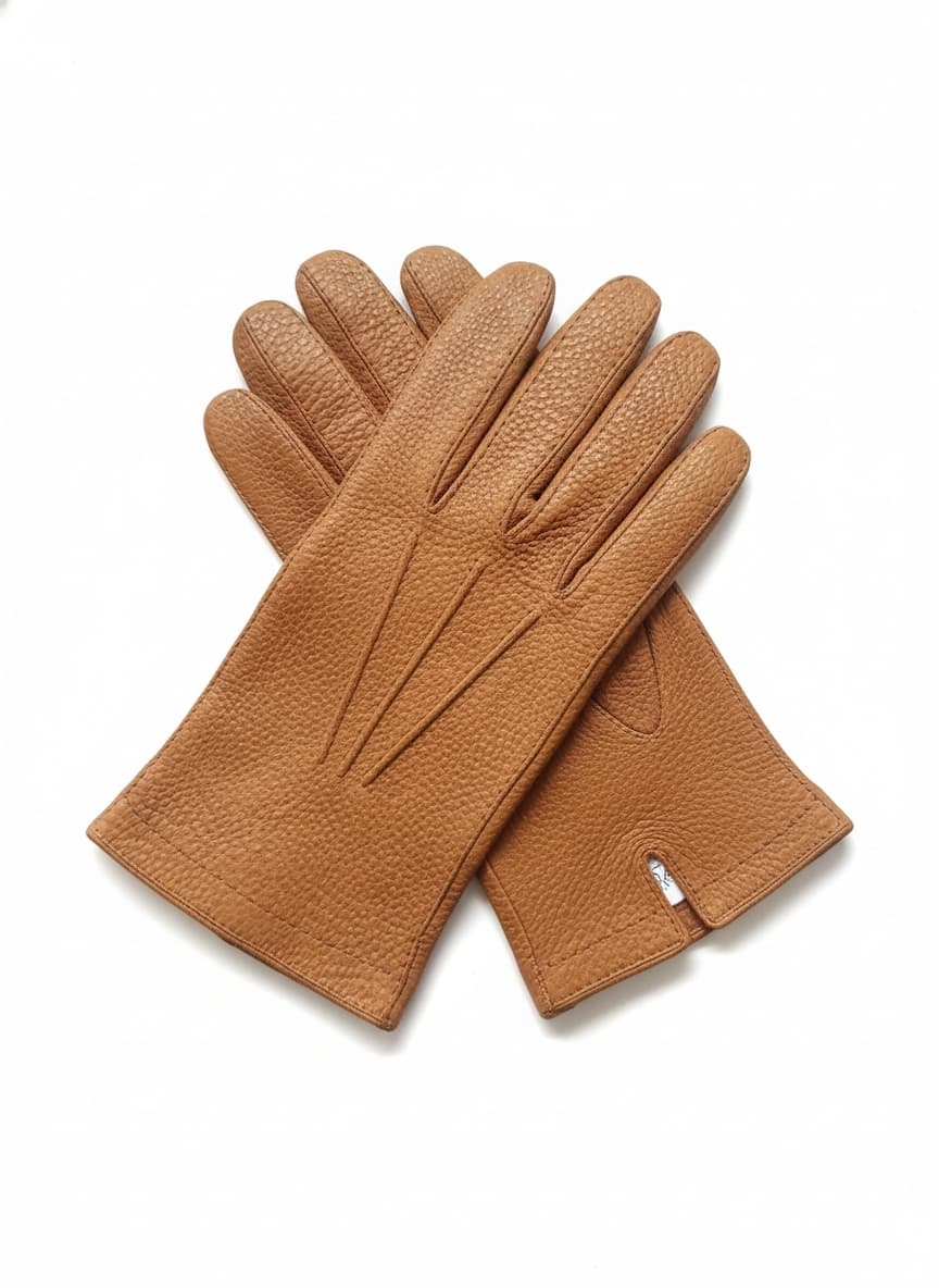 Classic Kid Leather Gloves with Cashmere Lining