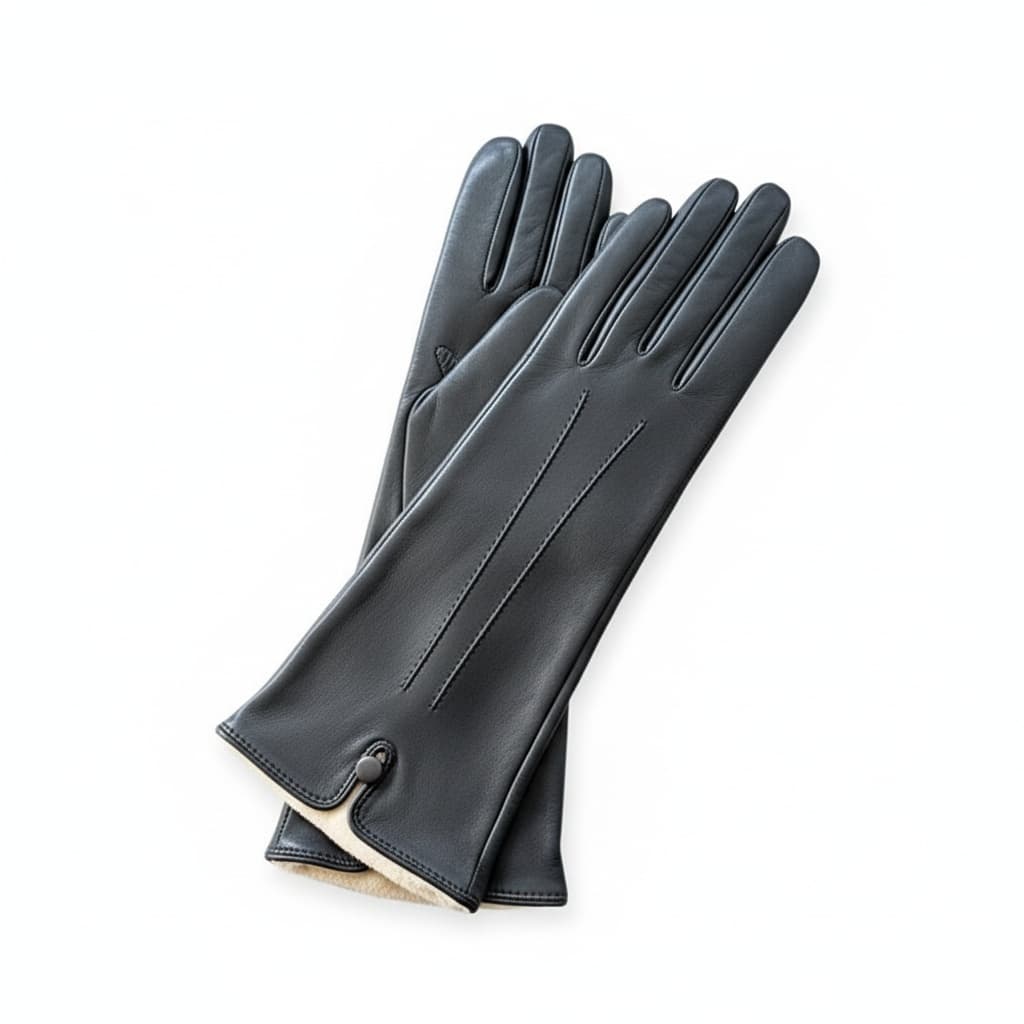 Mid-Length Silk Lined Leather Gloves