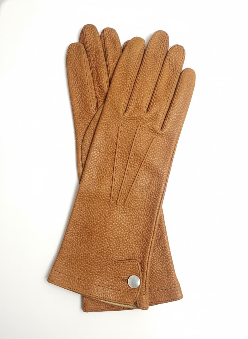 Classic Kid Leather Gloves with Cashmere Lining