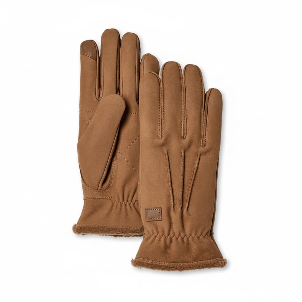 Men's Genuine Shearling Tech Gloves