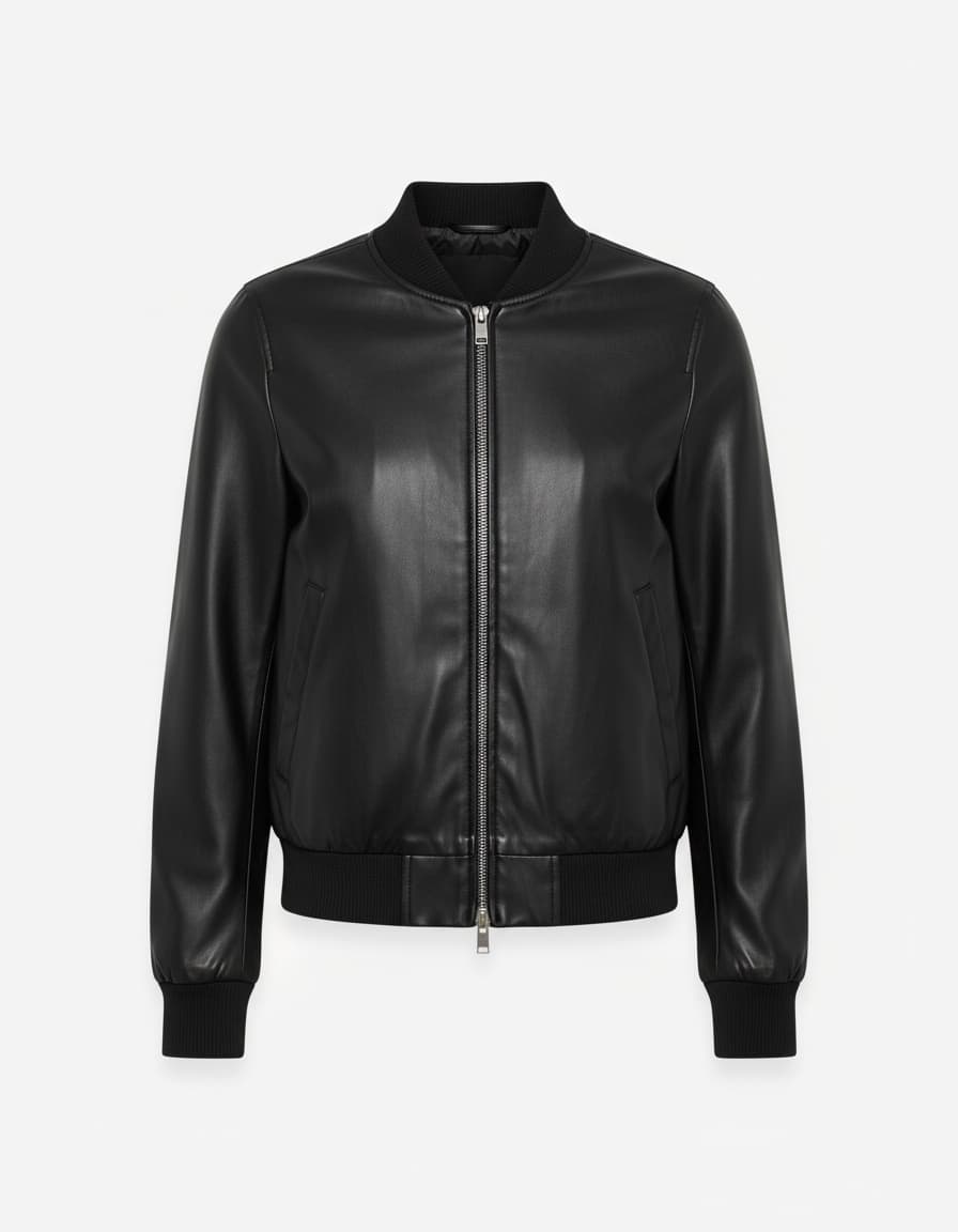 Orten Leather Bomber Jacket