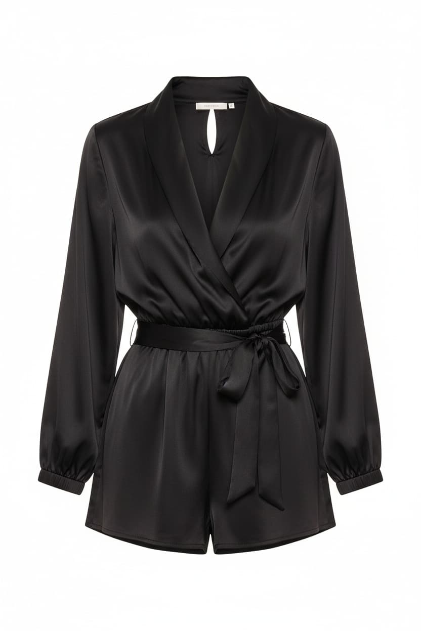 superdown Kaycie Drape Neck Romper