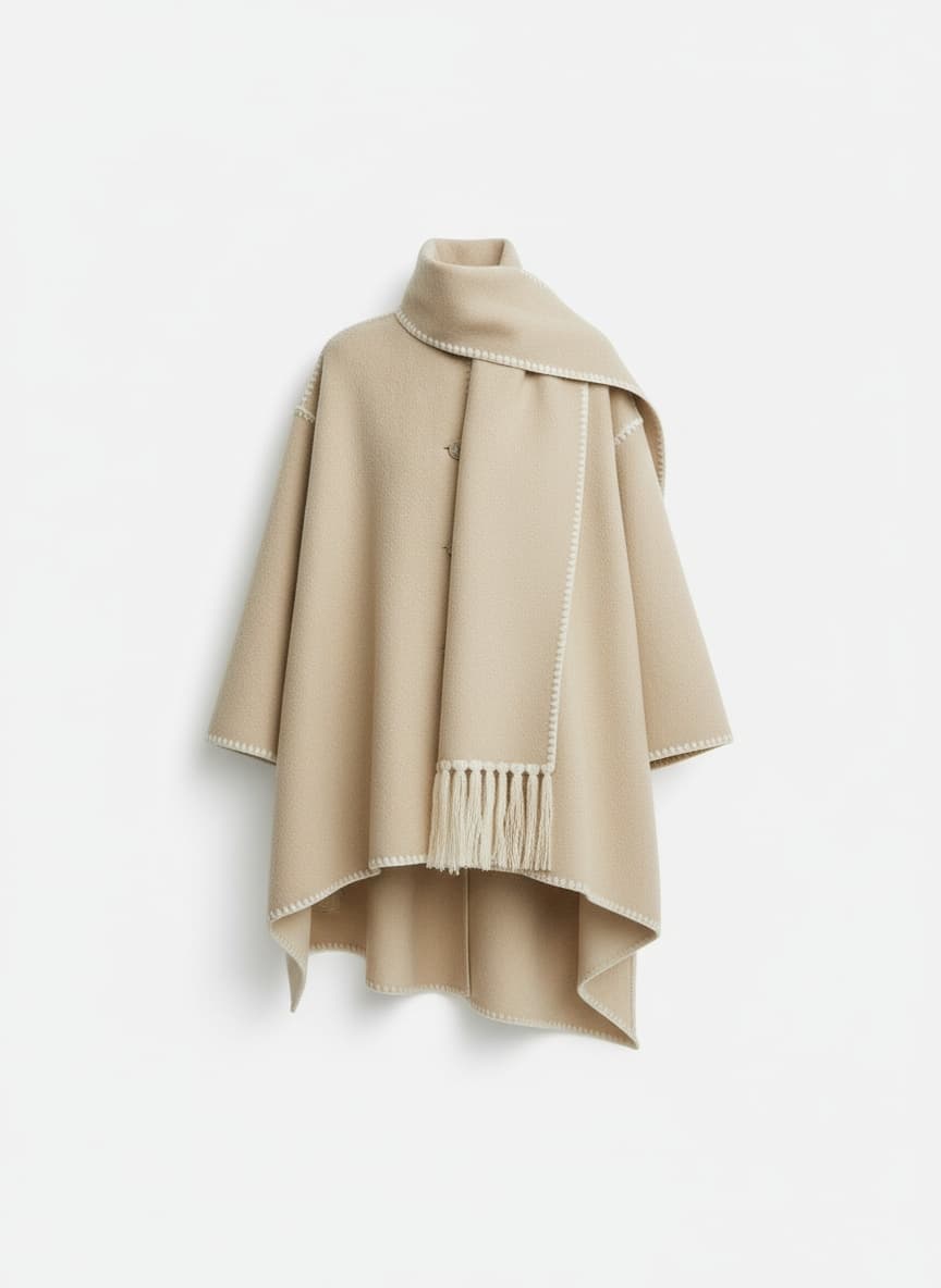 Embroidered Scarf Jacket