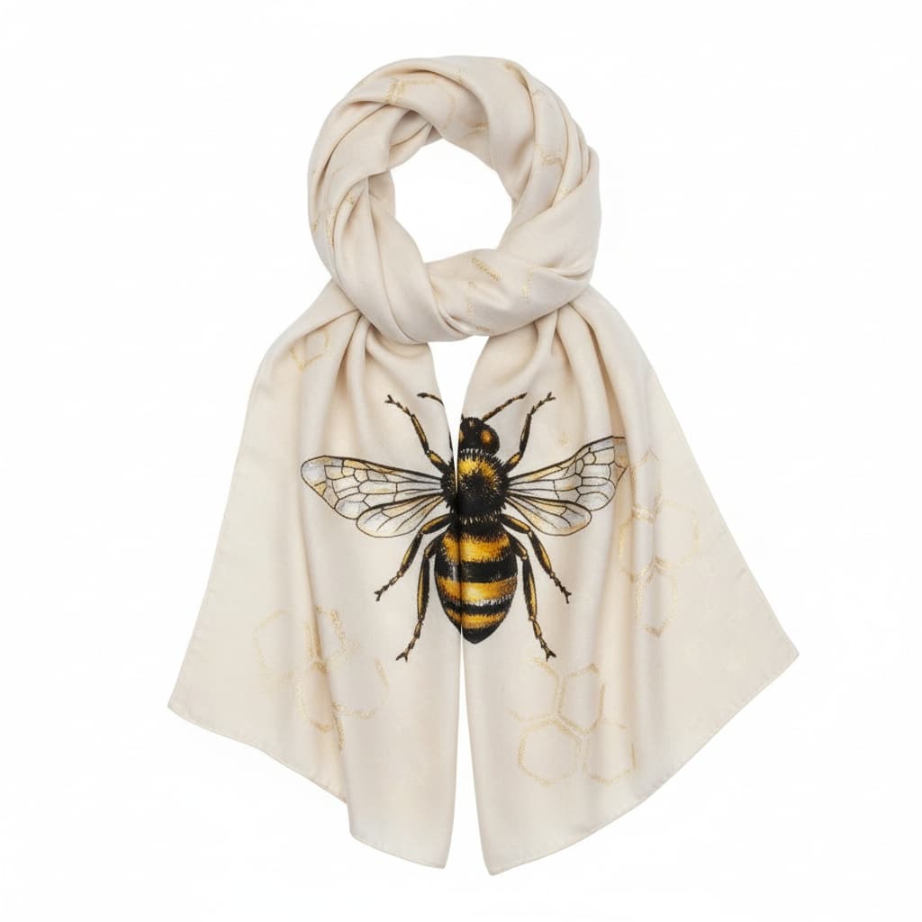 GG Bees Silk Scarf