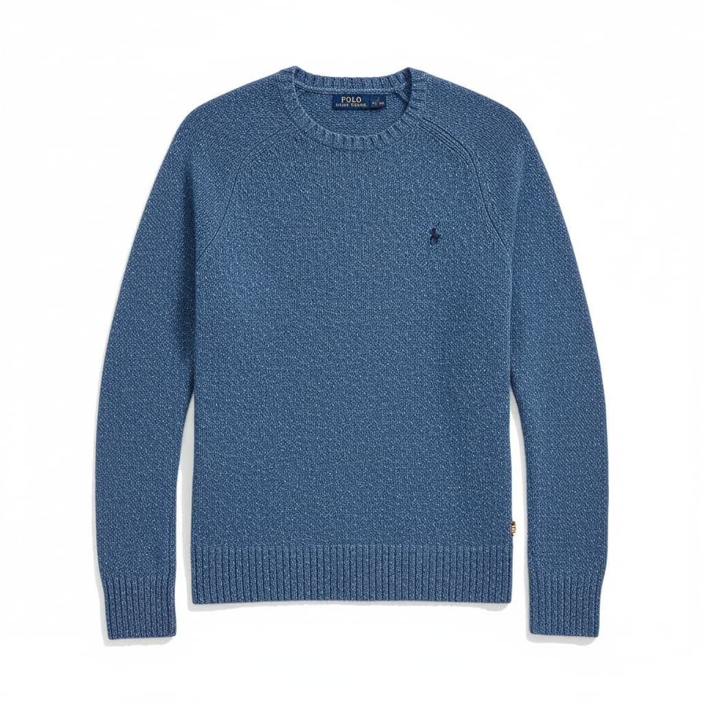 Italian Merino-Blend Crew-Neck Sweater