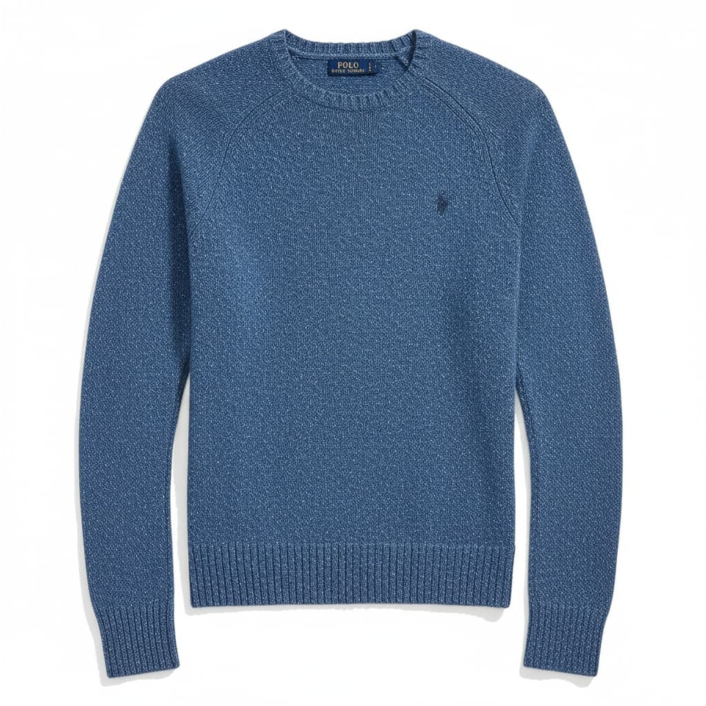 Italian Merino-Blend Crew-Neck Sweater