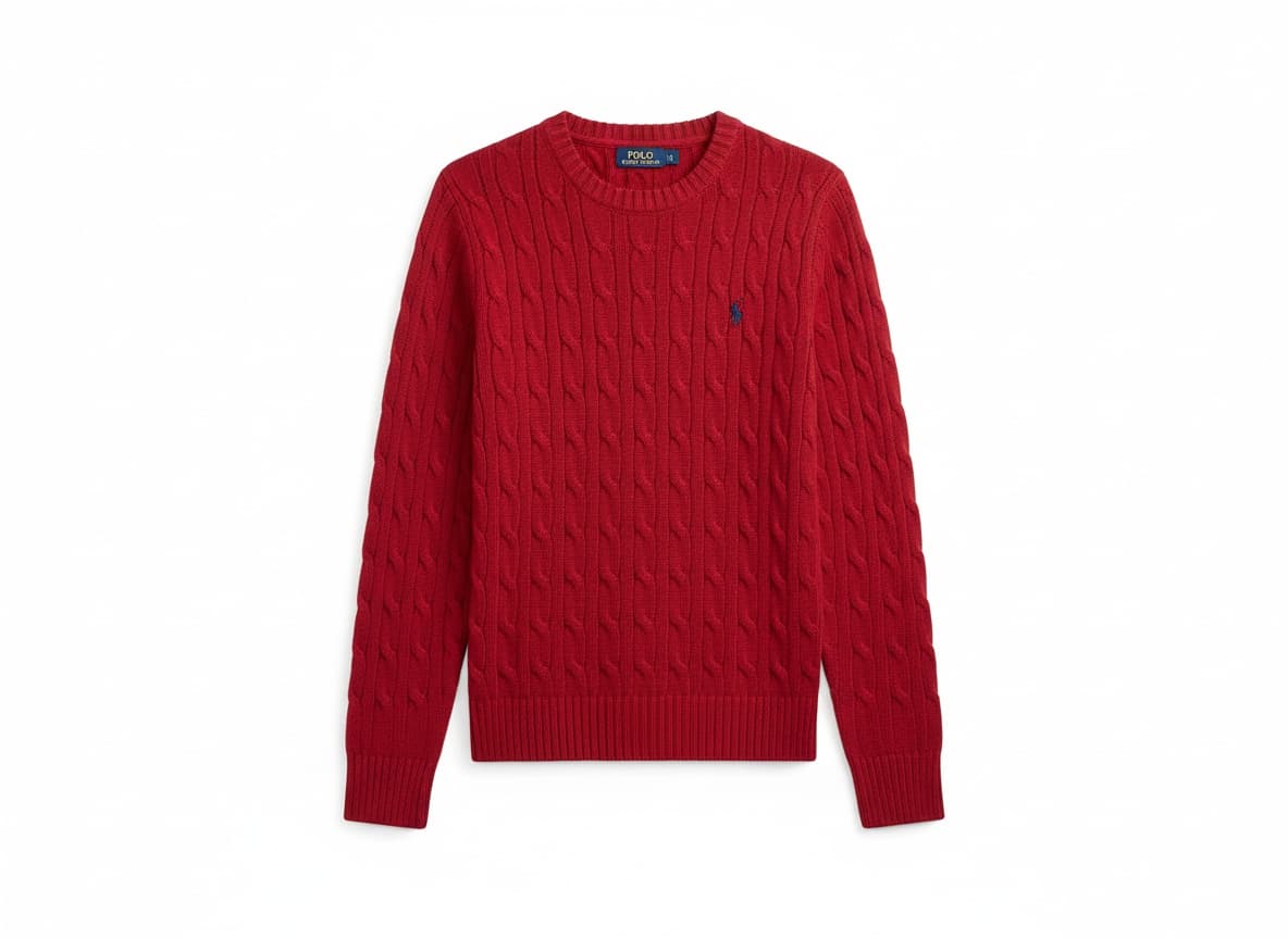 Cable-Knit Cotton Sweater